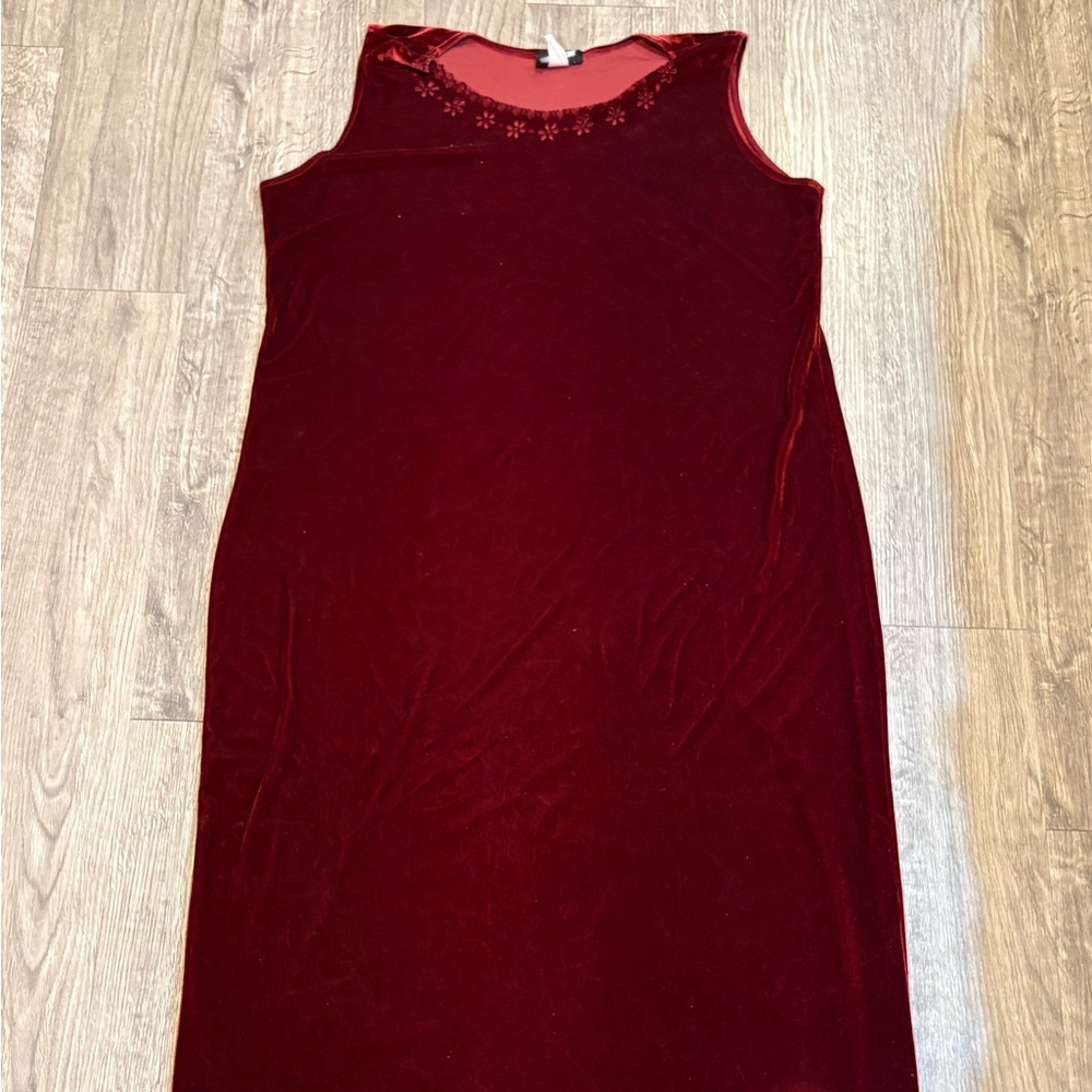 Elegant Red Velvet Skirt
